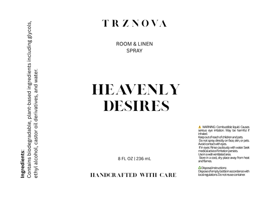 Heavenly Desires Room & Linen Spray 8FL oz. - TRZNOVA - Room and Linen Spray