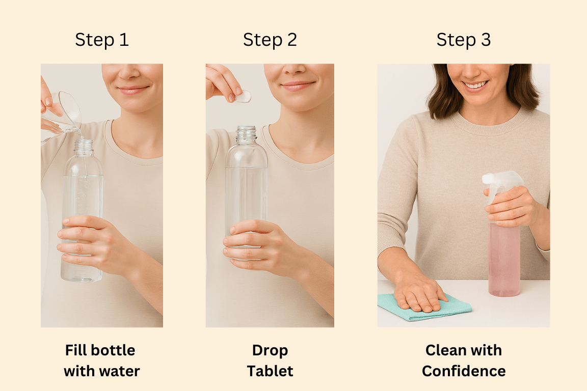 Bathroom Cleaner Tablet Refills - Lavender | TRZNOVA - TRZNOVA - 