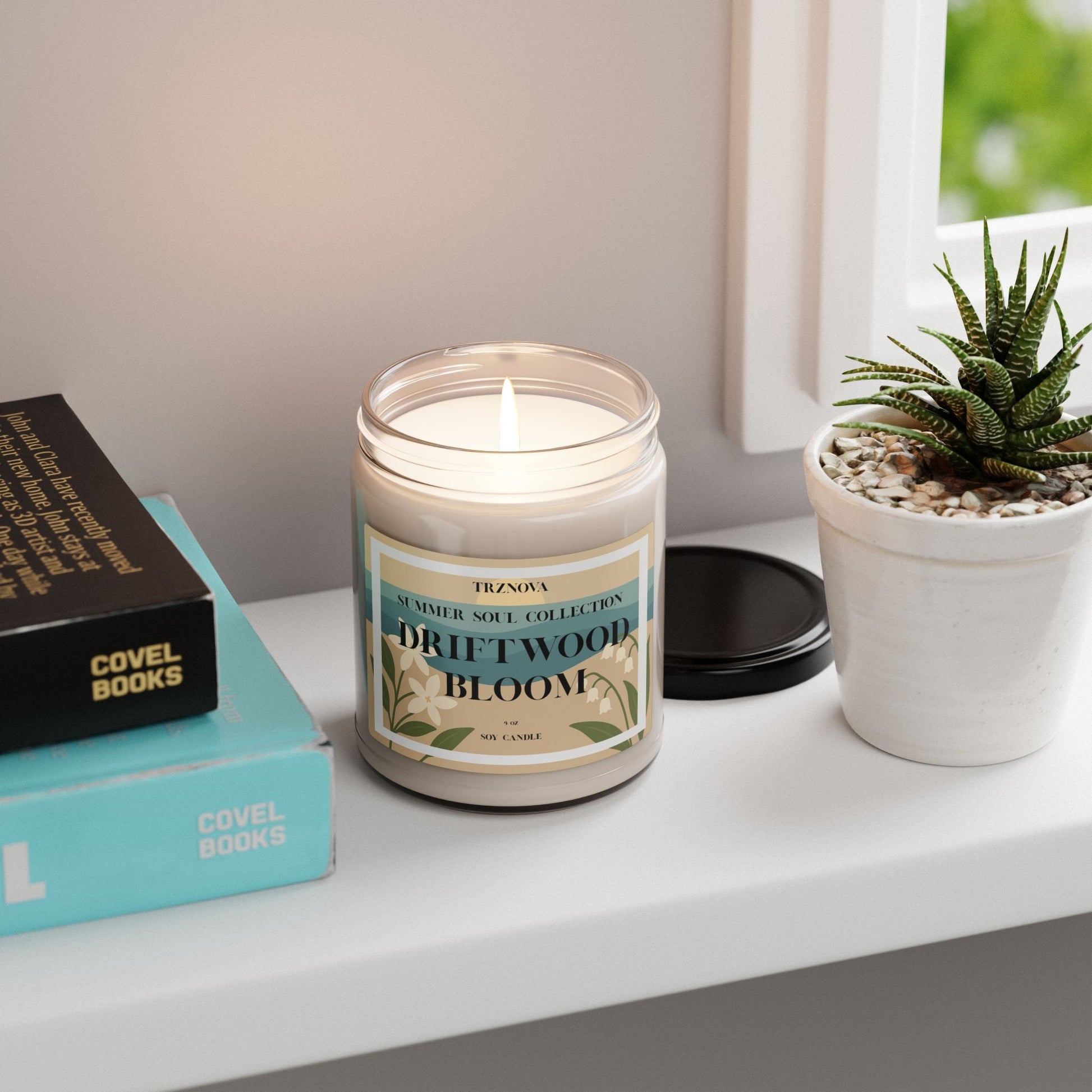 Driftwood Bloom Scented Candle - 9oz - TRZNOVA - Home Decor