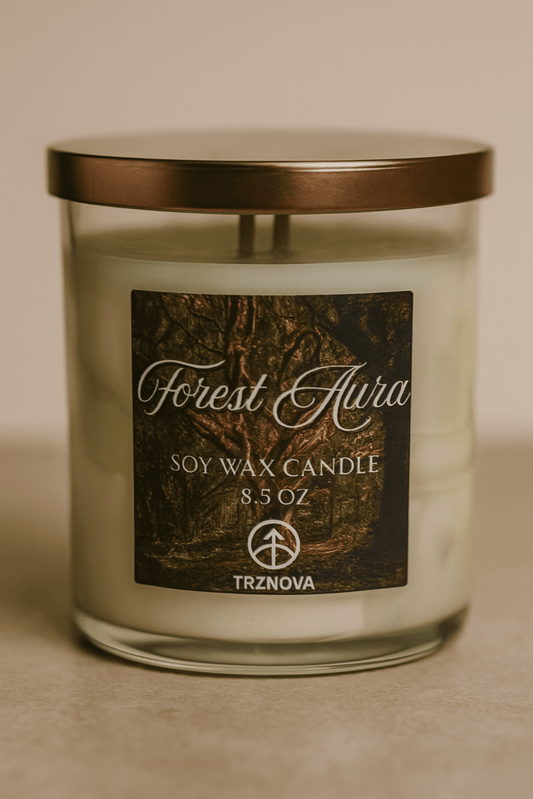 Forest Aura Soy Candle 8.5oz - TRZNOVA - Scented Candle