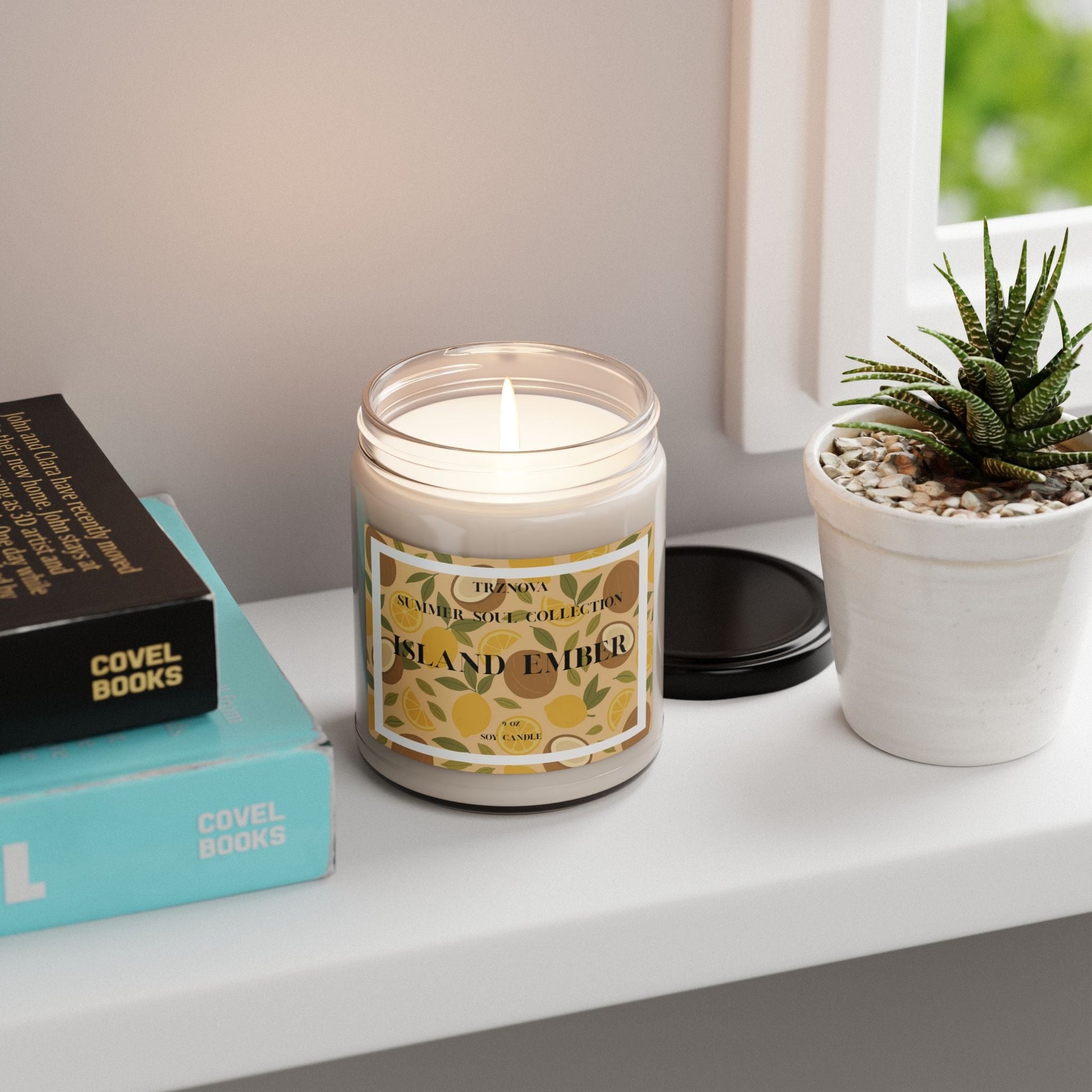 Island Ember Scented Soy Candle - 9oz - TRZNOVA - Home Decor