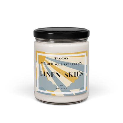 Linen Skies Scented Soy Candle - 9oz - TRZNOVA - Home Decor