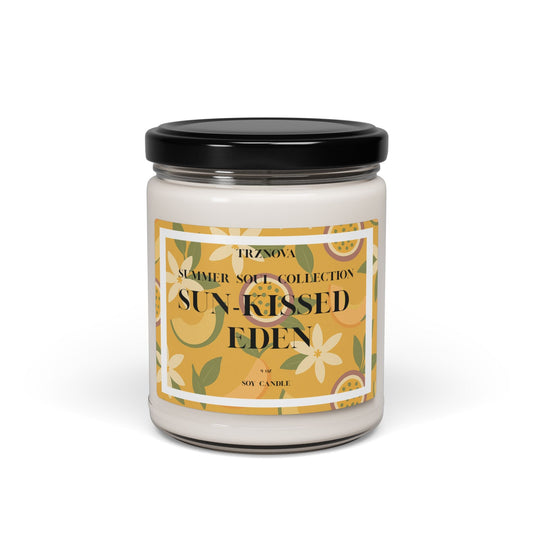 Sun - Kissed Eden Scented Soy Candle - 9oz - TRZNOVA - Home Decor